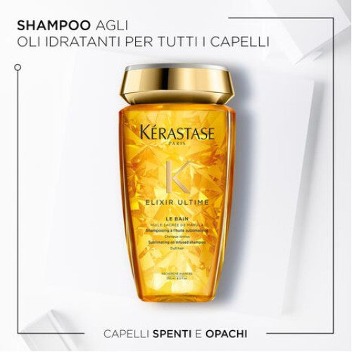 Kerastase Elixir Ultime Le Bain 250ml - shampoo agli oli idratanti per tutti i capelli