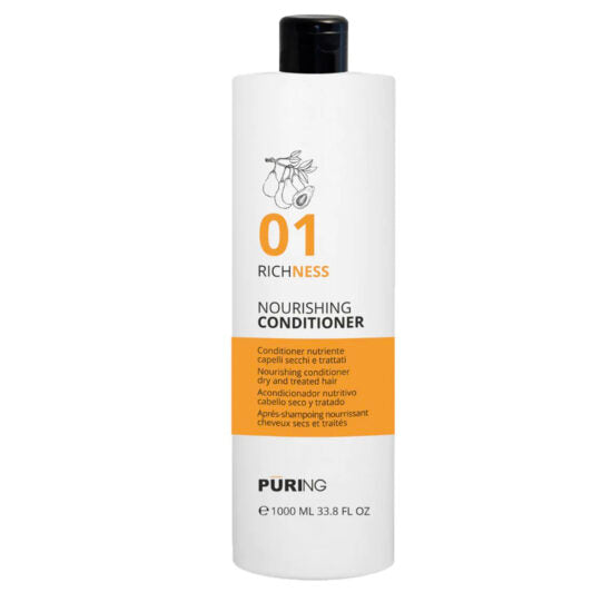 PURING 01 CONDITIONER nutriente PER CAPELLI SECCHI E CRESPI 1000 ML