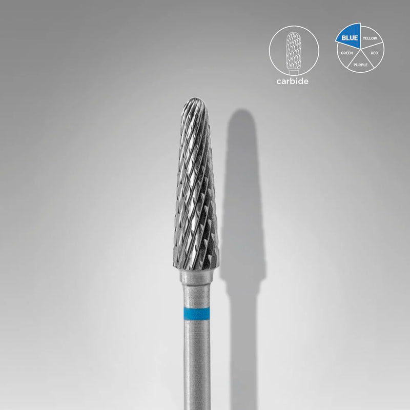 Punta Carbide Tronco, blu, diametro 4 mm - lunghezza punta 13 mm