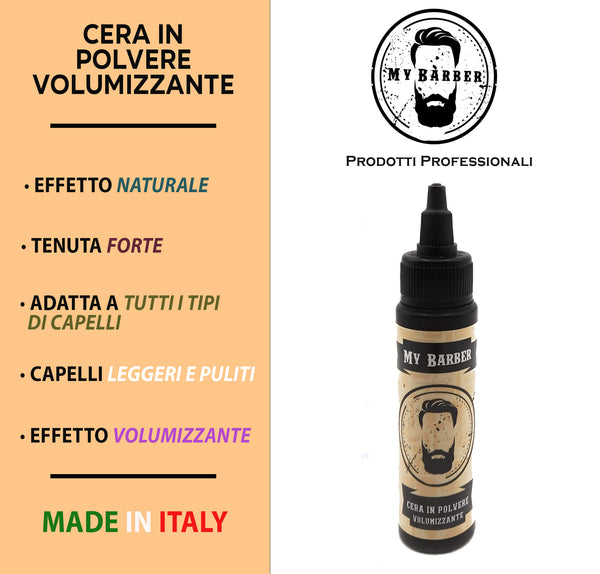 My Barber Cera in Polvere per Capelli Uomo Volumizzante a Tenuta Flessibile ed effetto Naturale 10 g